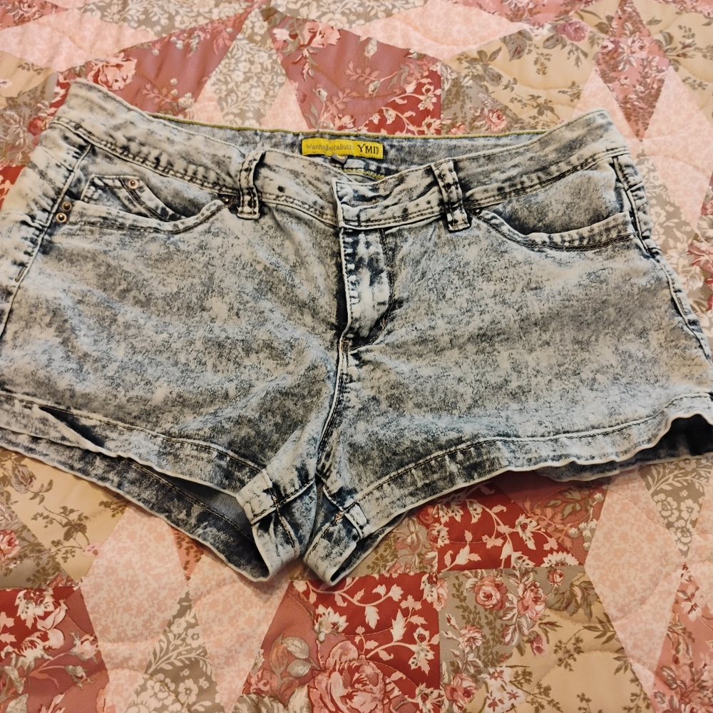 YMI Light Wash Jean Shorts